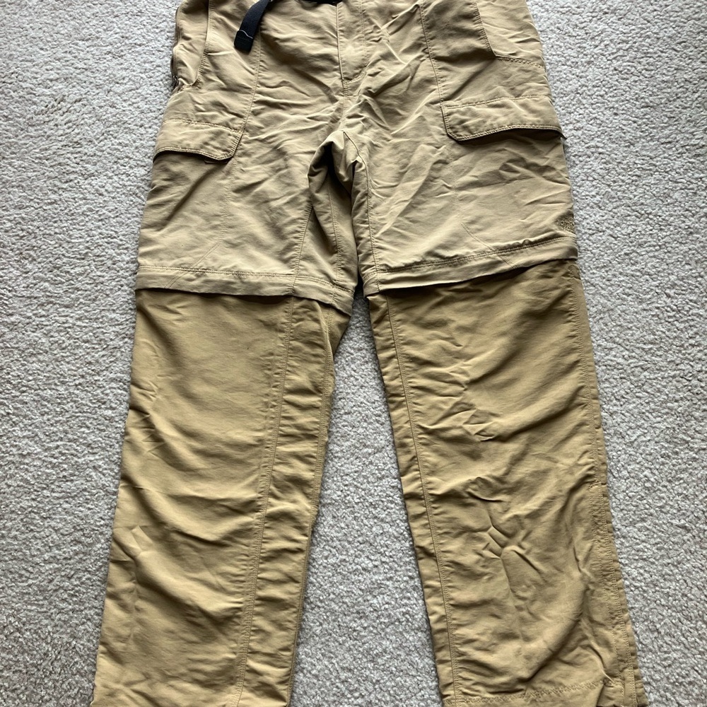 North Face Men's Tan Convertible Pants